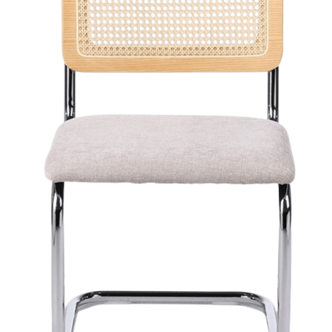 Silla de comedor ratán y tapizada Ninfa - Vintahome