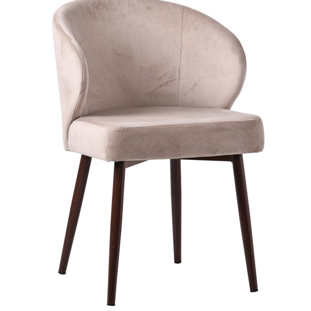Silla de comedor nórdica terciopelo Úrsula