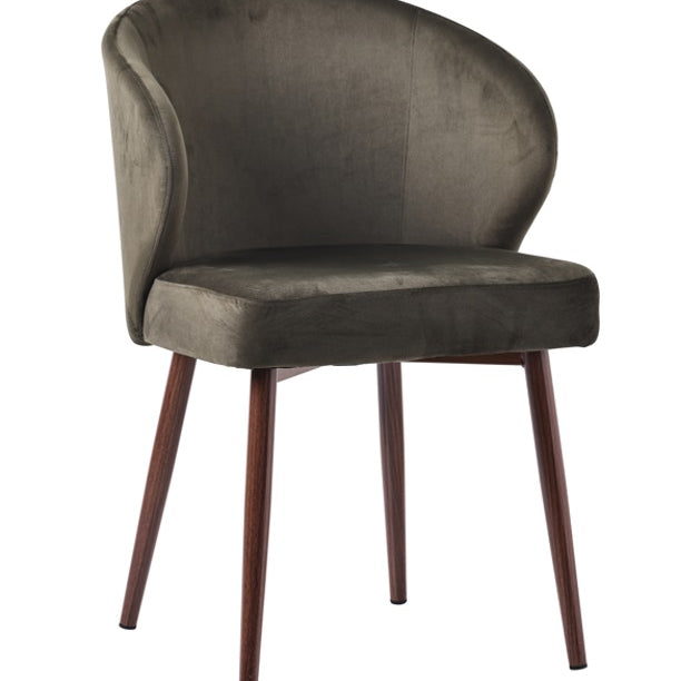 Silla de comedor nórdica terciopelo Úrsula