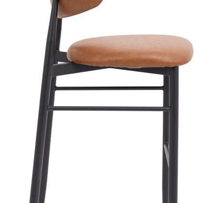 Taburete de bar nórdico Olimpo marrón vintage 75cm - Vintahome