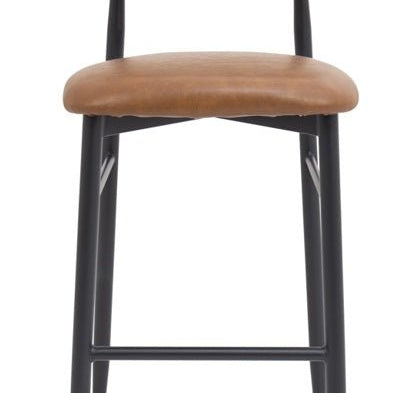 Taburete de bar nórdico Olimpo marrón vintage 75cm - Vintahome