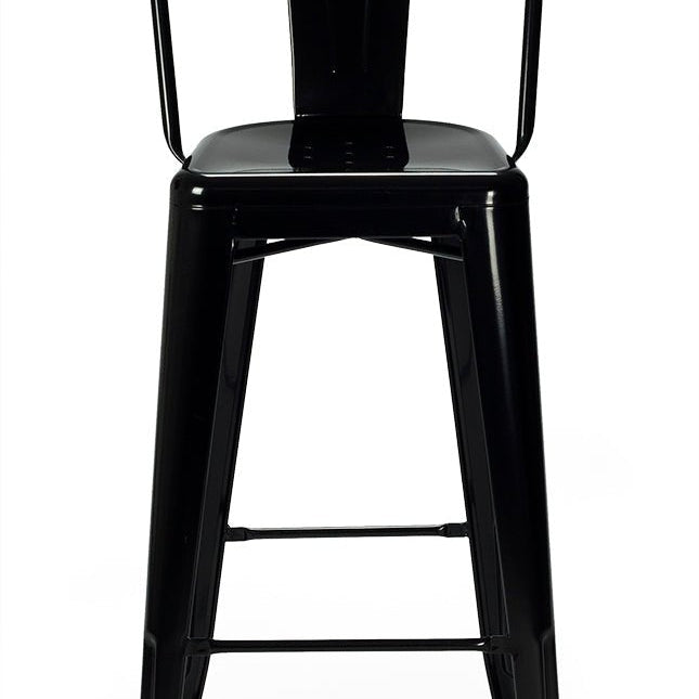 Taburete de bar Tolux Respaldo alto - Vintahome
#color_Negro