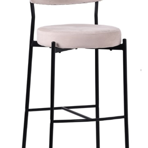 Taburete de terciopelo Verona 75cm