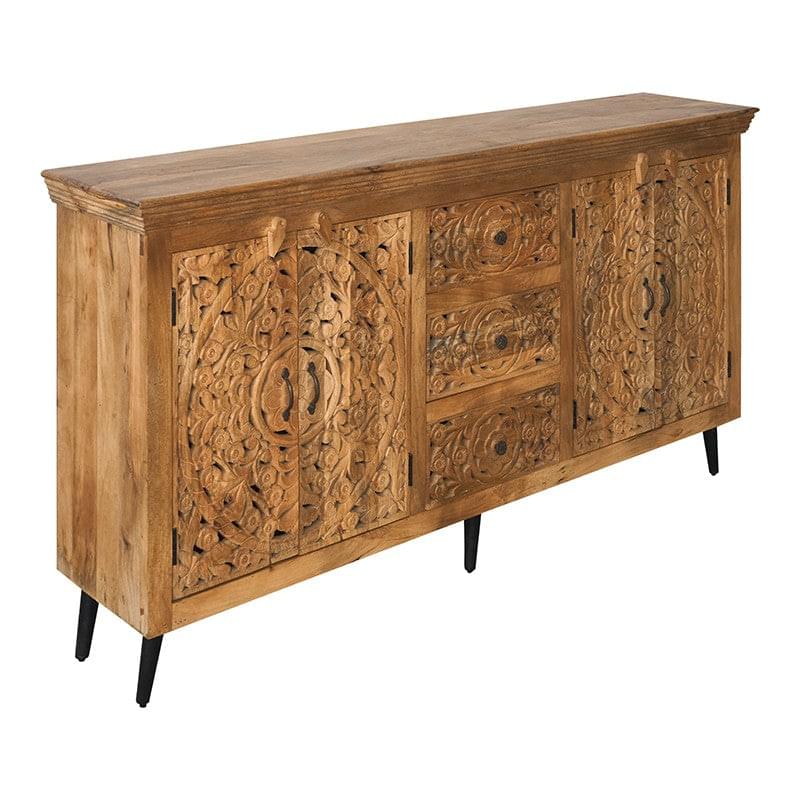 Aparador de madera tallada Deva