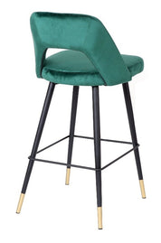 Taburete terciopelo verde Anur