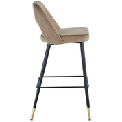 Taburete de barra terciopelo beige Anur