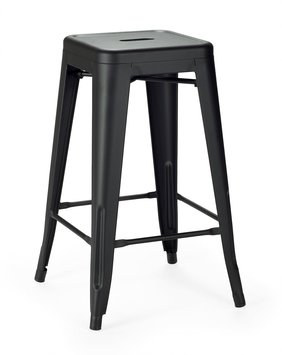 Taburete apilable vintage lix color