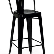 Taburete alto con respaldo vintage lix XL