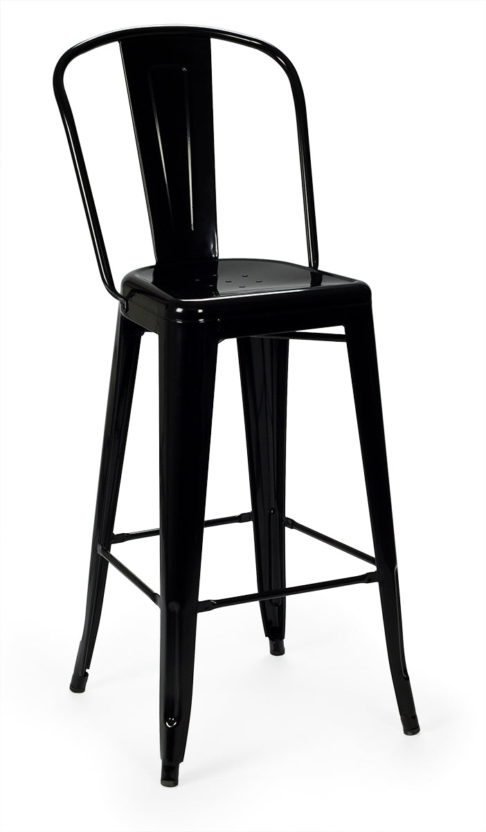 Taburete alto con respaldo vintage lix XL