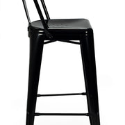 Taburete alto con respaldo vintage lix XL