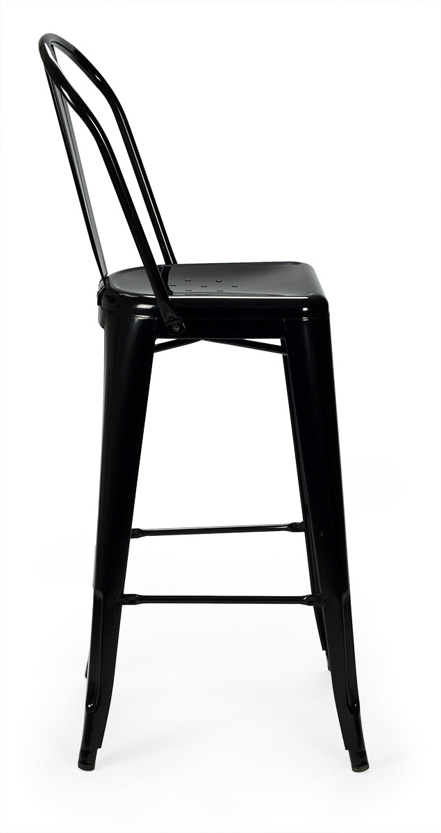 Taburete alto con respaldo vintage lix XL