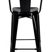 Taburete alto con respaldo vintage lix XL