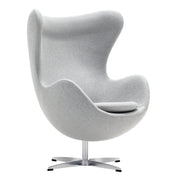 Sillón de diseño Eggo tapizado lana