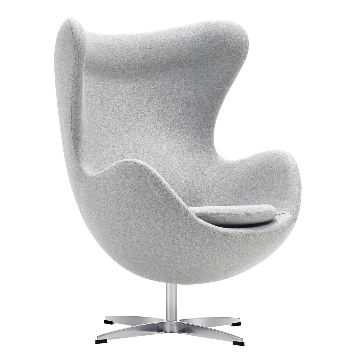 Sillón de diseño Eggo tapizado lana