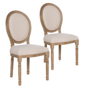 Pack 2 sillas de comedor medallón Luis XVI tapizadas