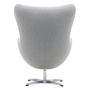 Sillón de diseño Eggo tapizado lana