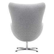 Sillón de diseño Eggo tapizado lana