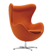 Sillón de diseño Eggo tapizado lana