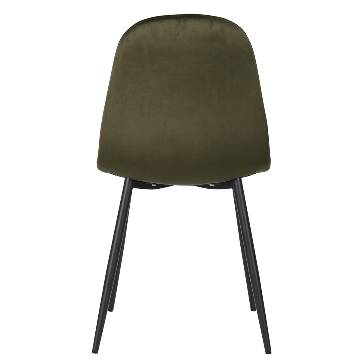 Silla de comedor acero negro terciopelo  Neka
