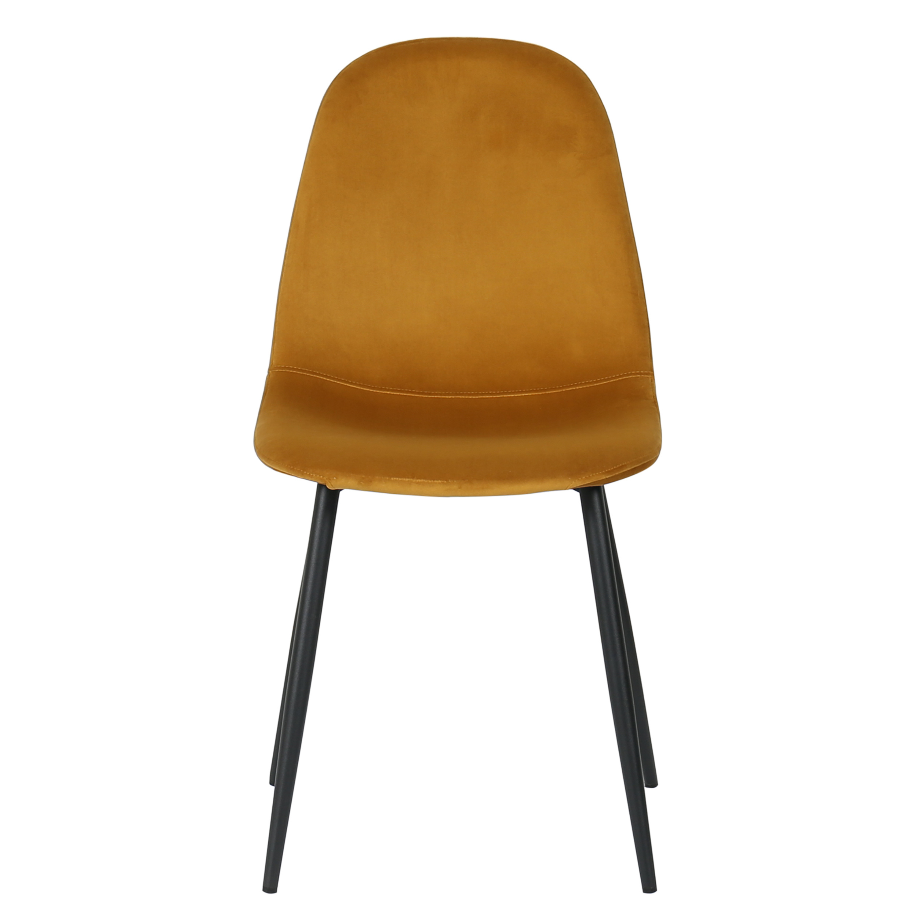Silla de comedor acero negro terciopelo  Neka