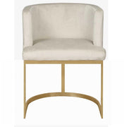 Sillón comedor terciopelo Becker beige
