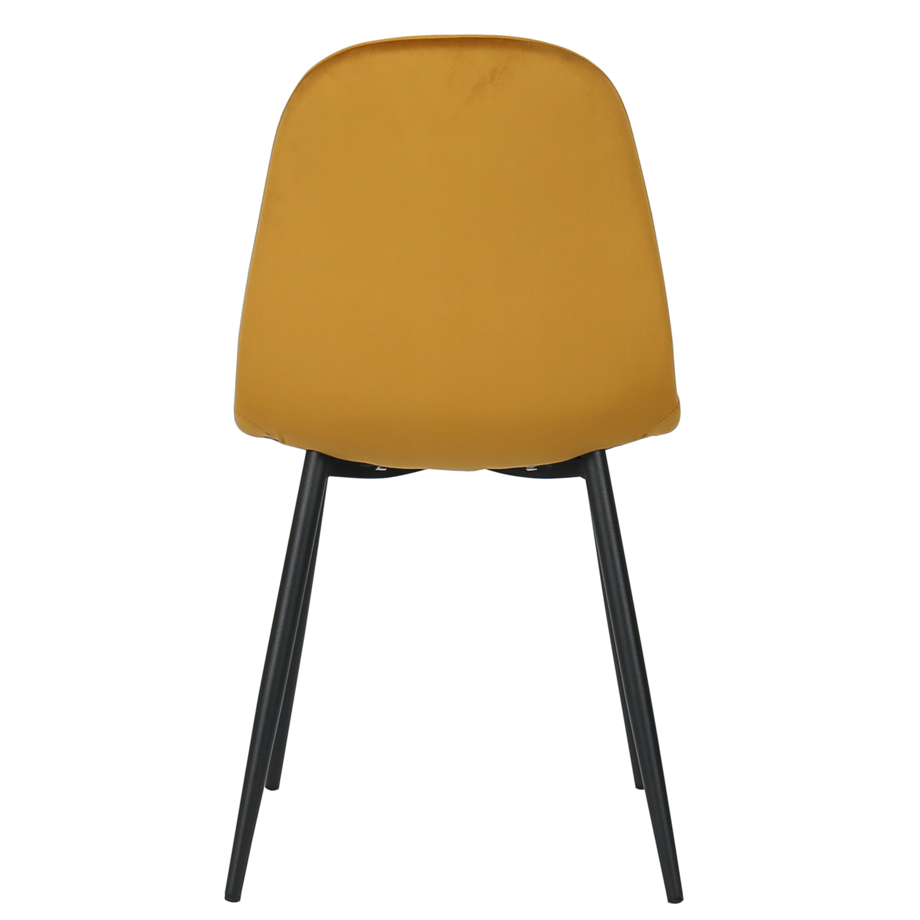 Silla de comedor acero negro terciopelo  Neka