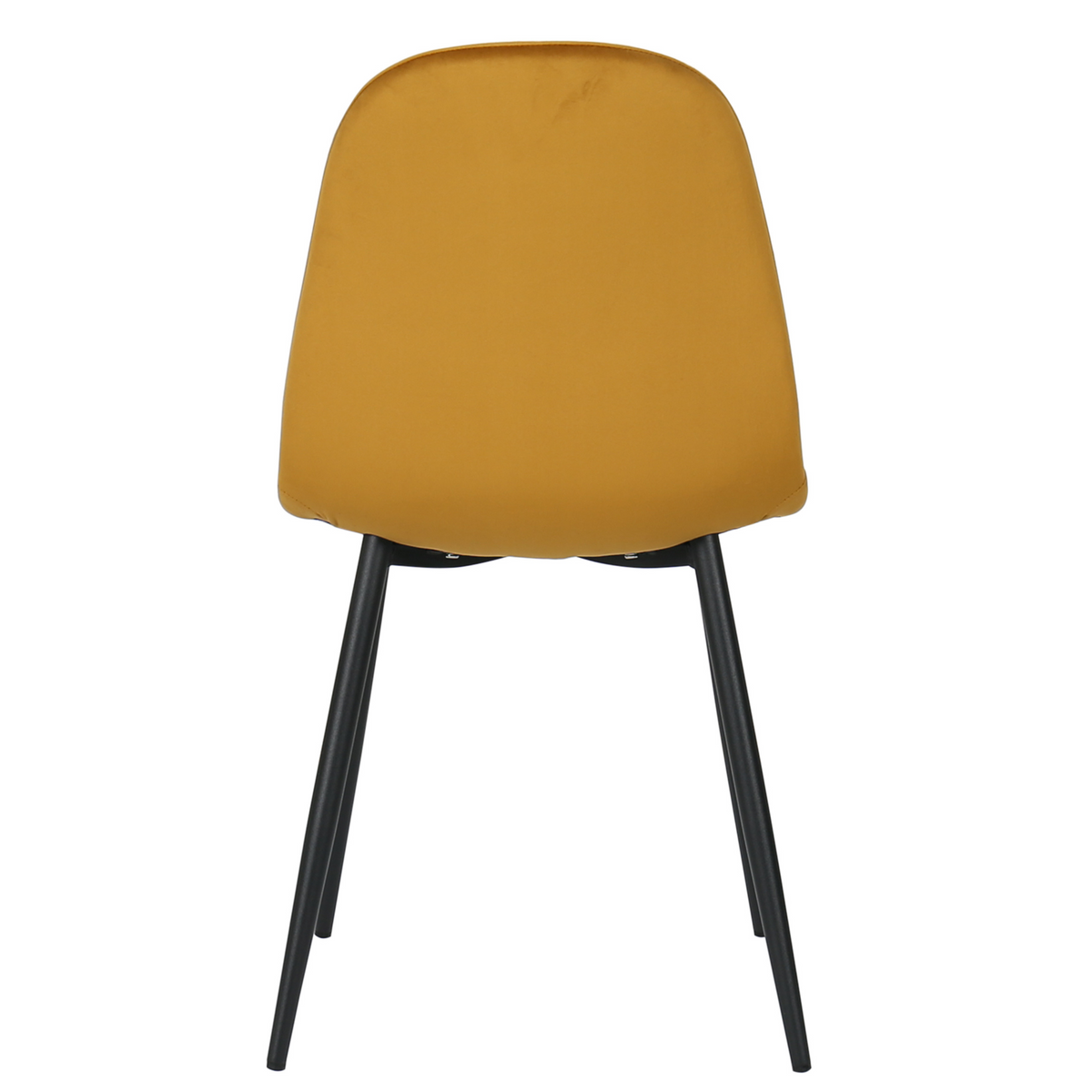 Silla de comedor acero negro terciopelo  Neka