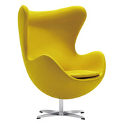 Sillón de diseño Eggo tapizado lana