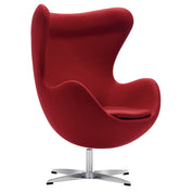 Sillón de diseño Eggo tapizado lana
