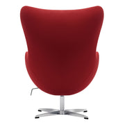 Sillón de diseño Eggo tapizado lana