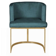 Sillón comedor terciopelo Becker verde