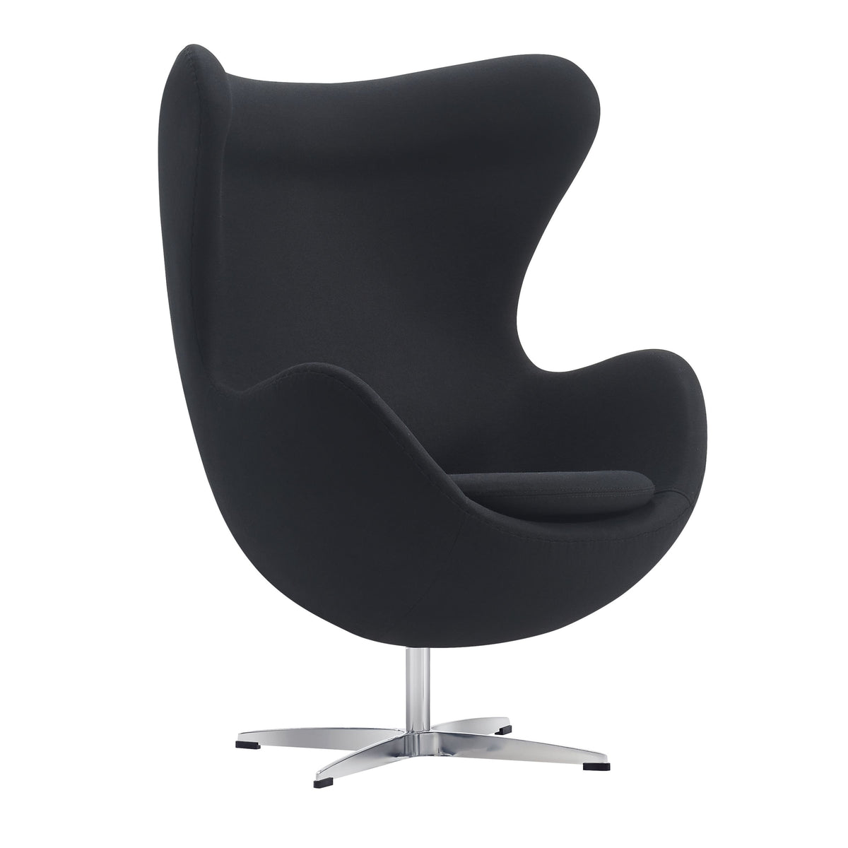 Sillón de diseño Eggo tapizado lana