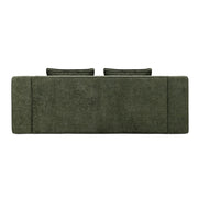 Canapé en chenille vert Mell
