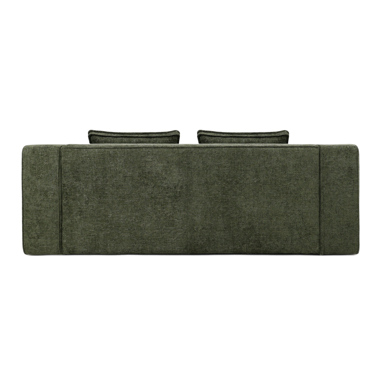Canapé en chenille vert Mell