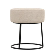 Taburete puff redondo bajo Amel coral