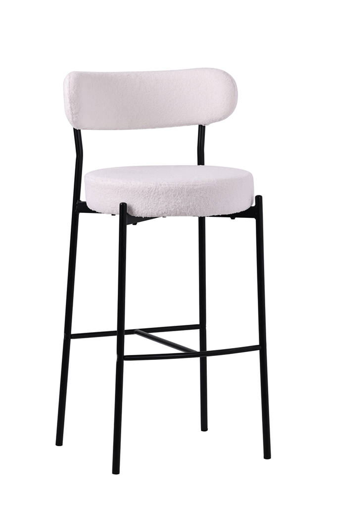 Tabouret boucle Verona 75 cm
