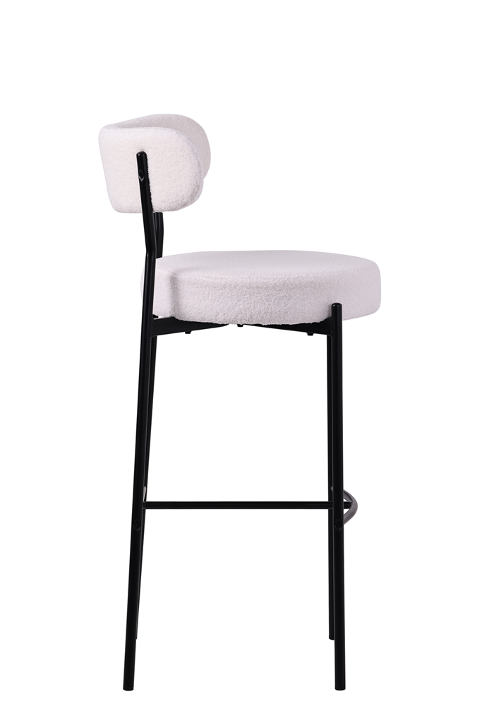 Tabouret boucle Verona 75 cm