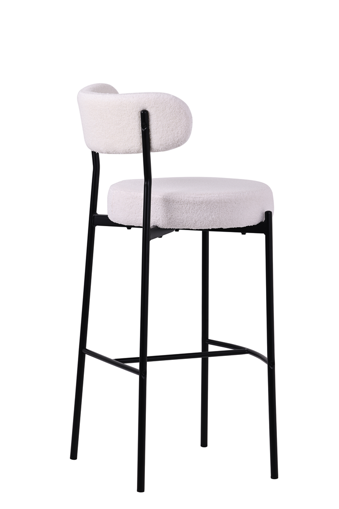 Tabouret boucle Verona 75 cm