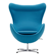 Sillón de diseño Eggo tapizado lana
