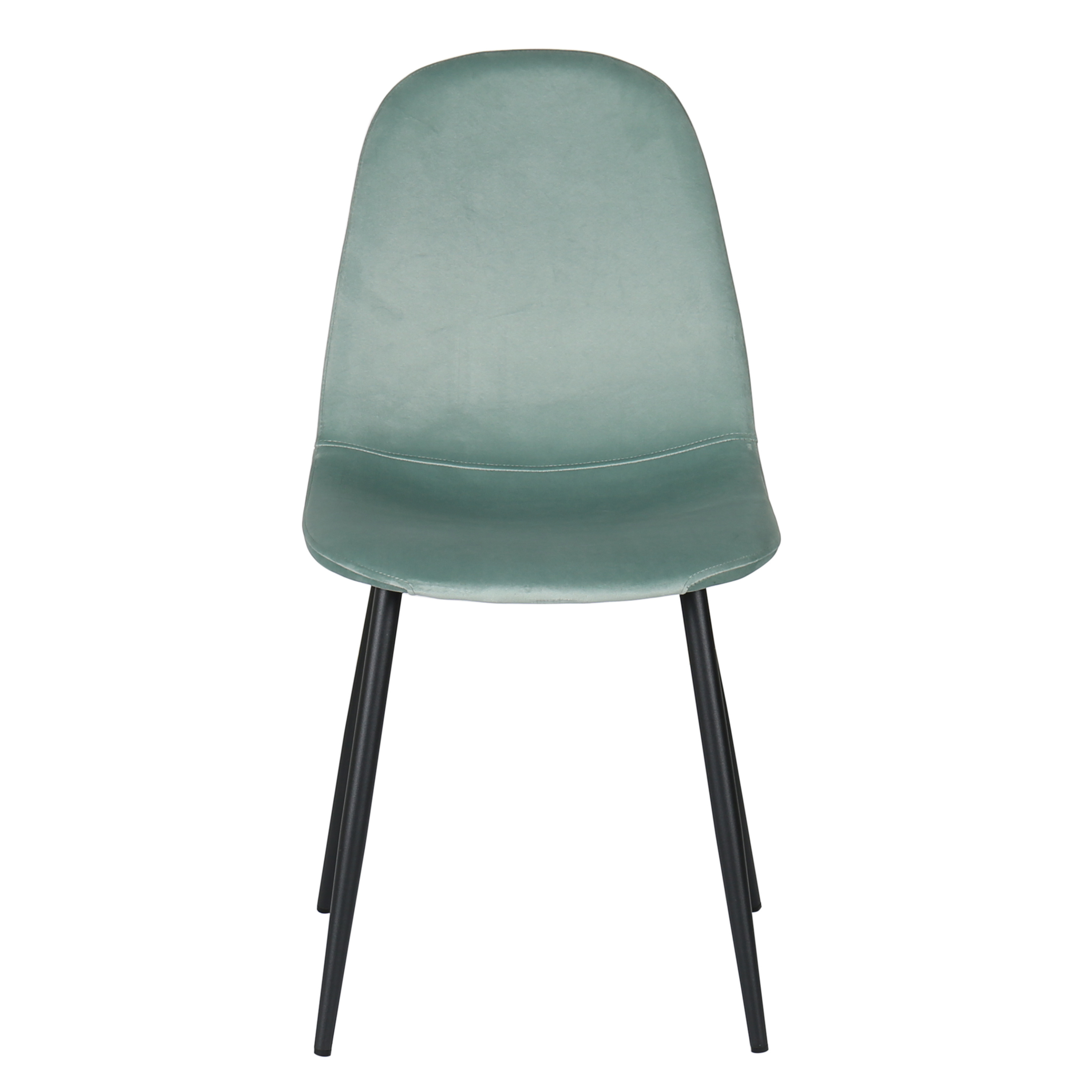 Silla de comedor acero negro terciopelo  Neka