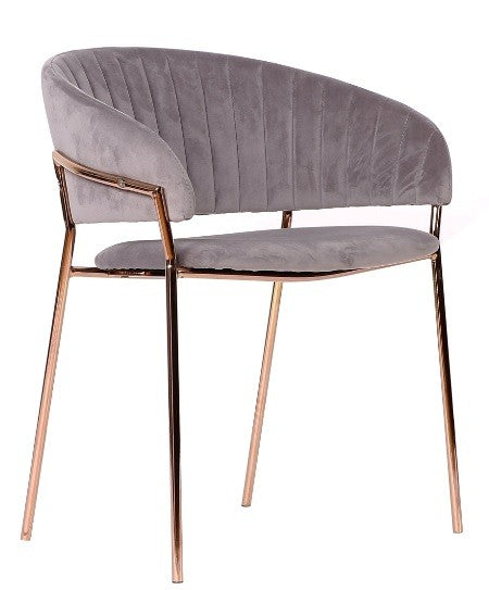 Silla terciopelo gold Arisa