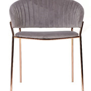 Silla terciopelo gold Arisa
