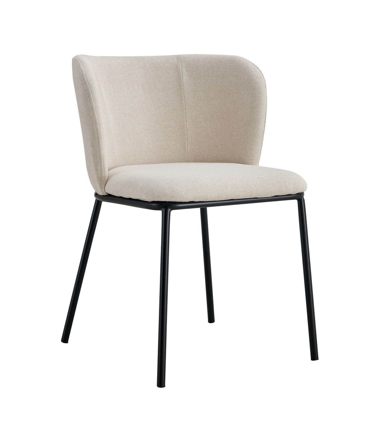 Silla de comedor de tela Beige Libra