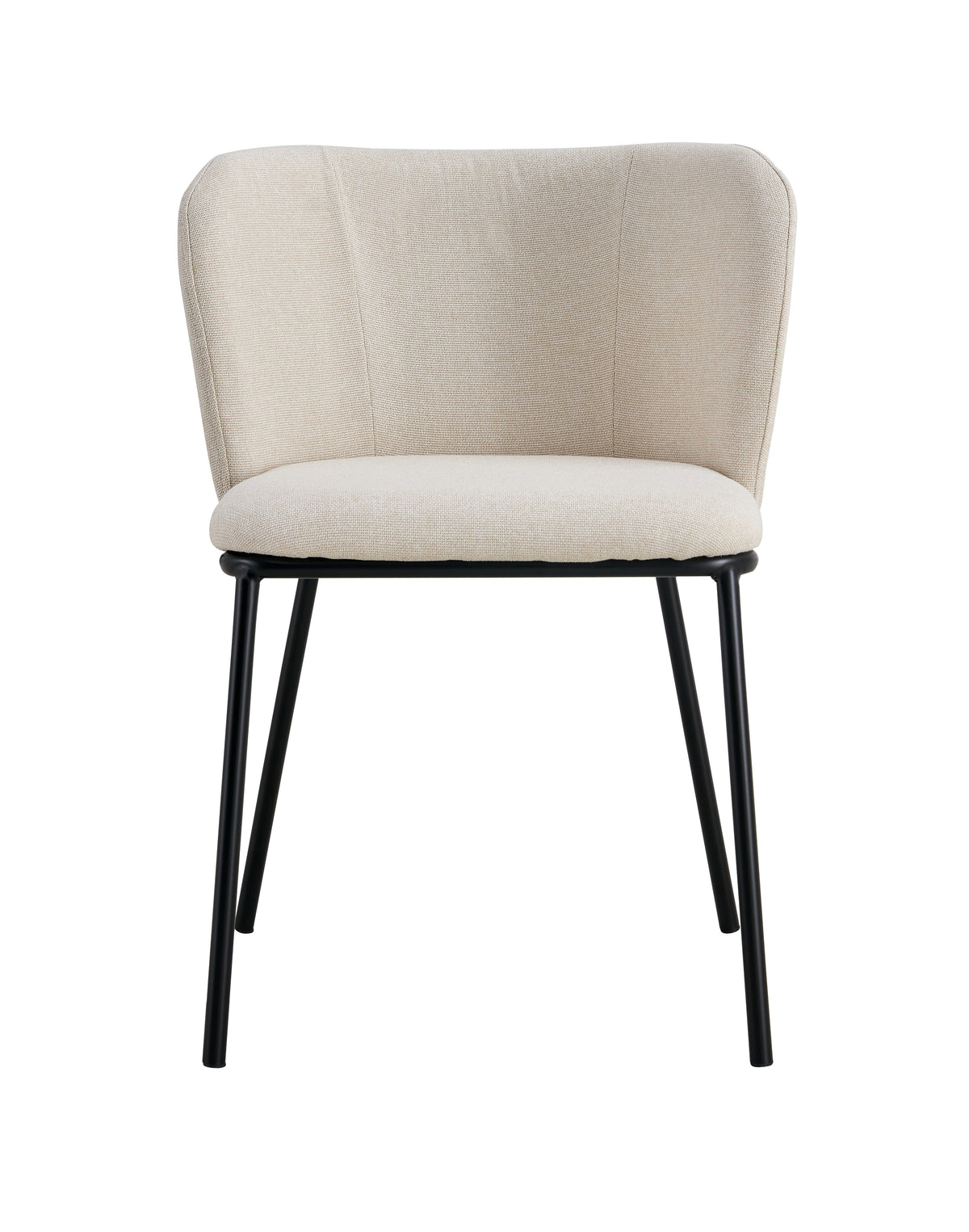 Silla de comedor de tela Beige Libra