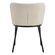 Silla de comedor de tela Beige Libra