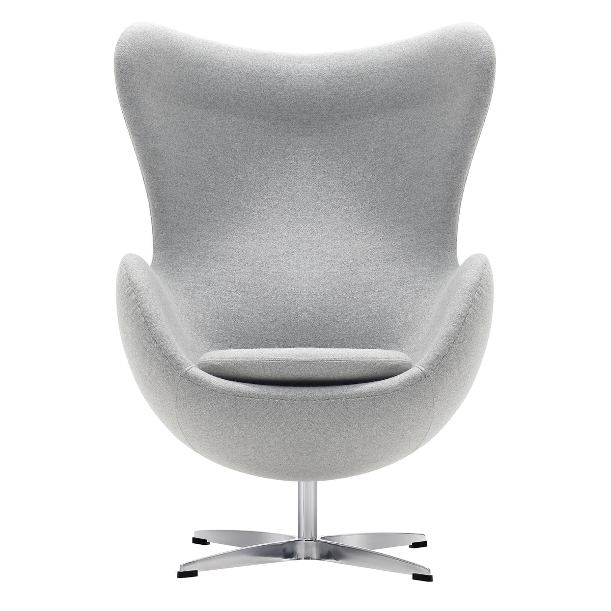 Sillón de diseño Eggo tapizado lana