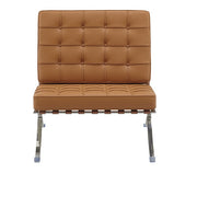 Fauteuil semi-cuir Barna
