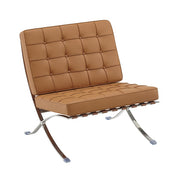 Fauteuil semi-cuir Barna