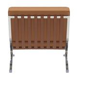 Fauteuil semi-cuir Barna