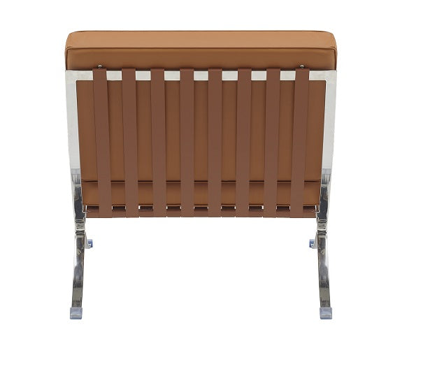 Fauteuil semi-cuir Barna